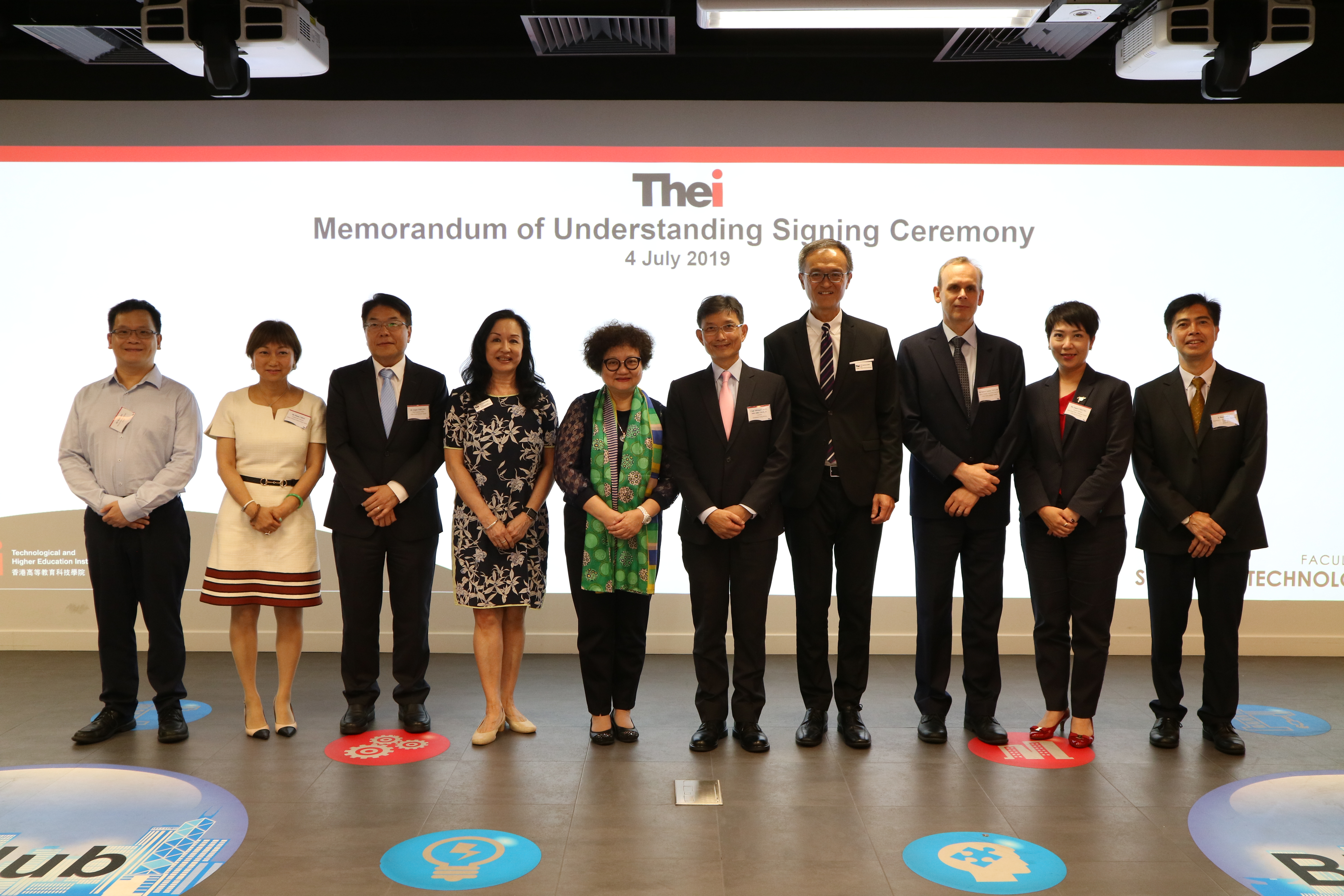 香港高等教育科技學院(THEi)與中飛公司及多間航空企業簽訂合作備忘